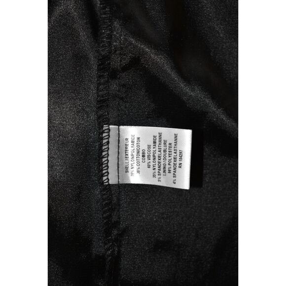 B0 Auth MILLY Black Lace Goldtone Back Zipper Elastic Straps Dress Size 4 - Picture 4 of 4